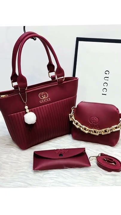 gucci 3 piece bag set wholesale price|Gucci bag sale outlet.